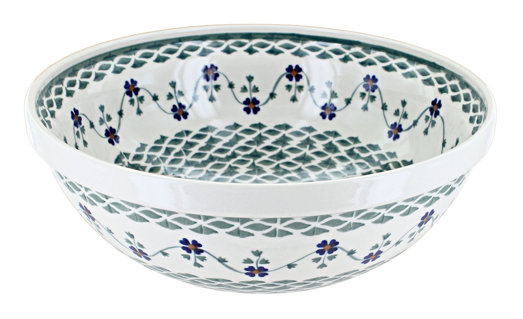 Manufaktura Sage Floral Large Serving Piece — Polish Pottery