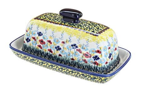 Manufaktura Prairie Garden Butter Dish — Polish Pottery