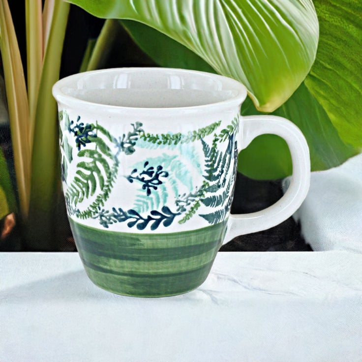 Detail image of Manufaktura Floating Fern Mug — Polish Pottery