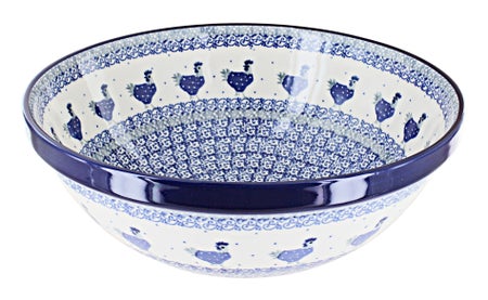 Ceramika Artystyczna Barnyard Rooster Large Serving Piece — Polish Pottery