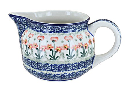 Ceramika Artystyczna Peach Posy Pitcher — Polish Pottery