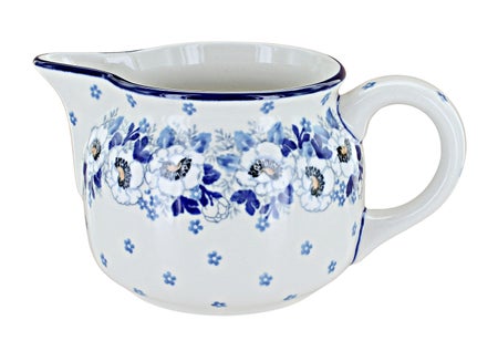 Ceramika Artystyczna Georgia Blue Pitcher — Polish Pottery