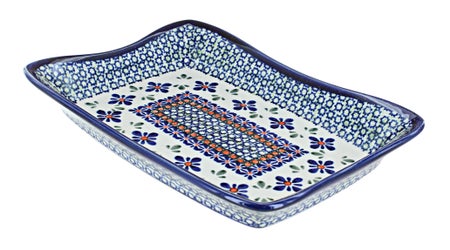 Zaklady Mosaic Flower Large Serving Piece — Polish Pottery