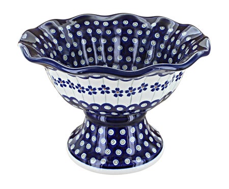 Zaklady Flowering Peacock Countertop Accessories — Polish Pottery