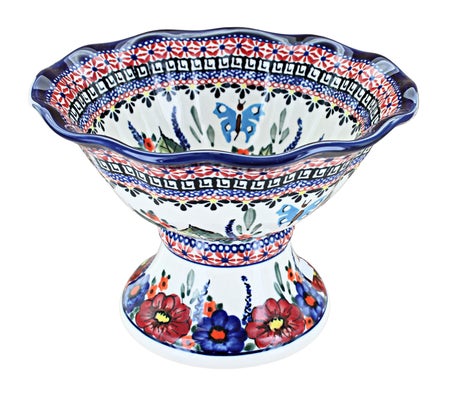 Zaklady Floral Butterfly Countertop Accessories — Polish Pottery