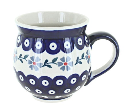 Manufaktura Blue Violet Mug — Polish Pottery