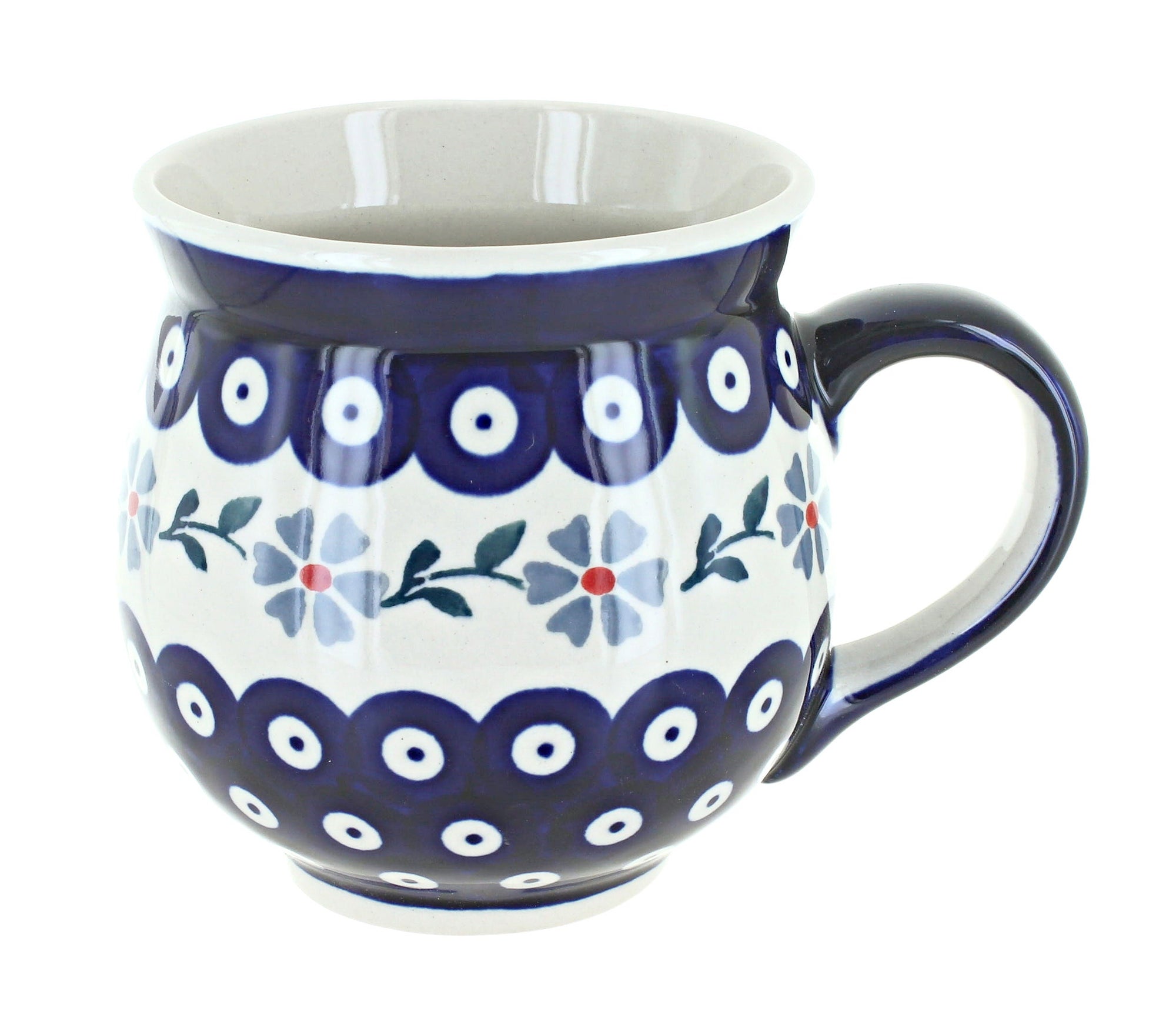 Manufaktura Blue Violet Mug — Polish Pottery