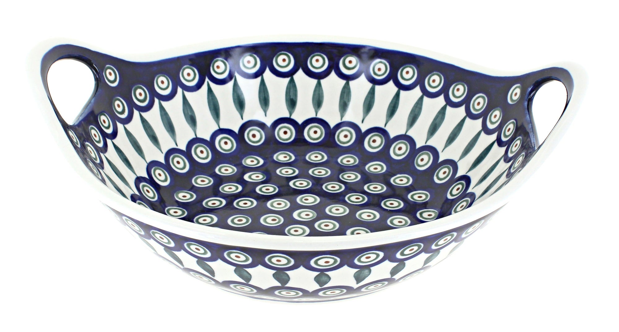 Zaklady Peacock Medium Serving Piece — Polish Pottery