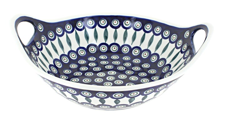 Zaklady Peacock Medium Serving Piece — Polish Pottery