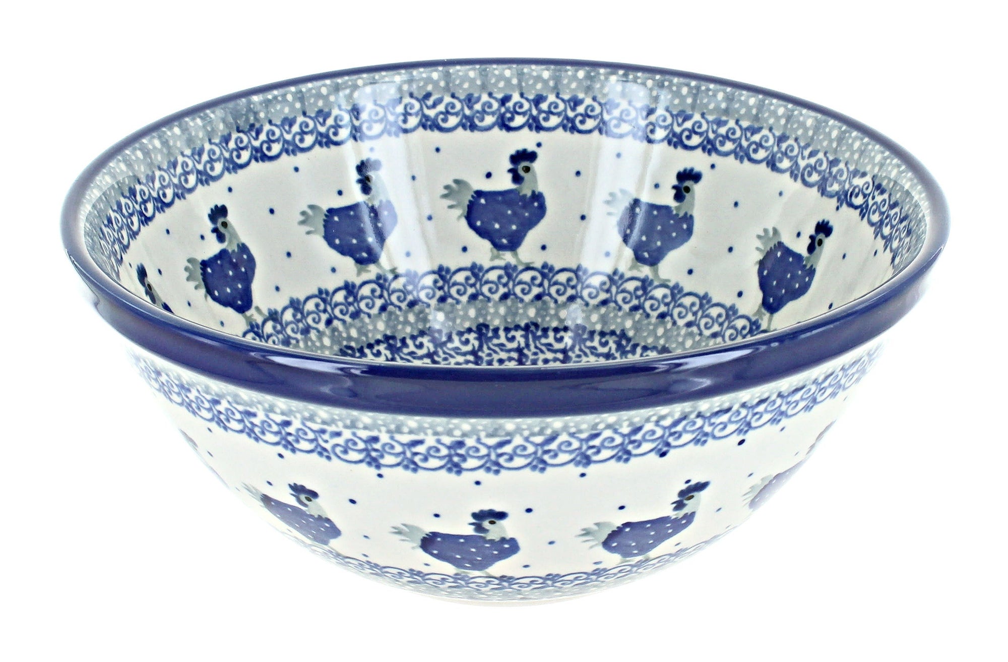Ceramika Artystyczna Barnyard Rooster Small Serving Piece — Polish Pottery