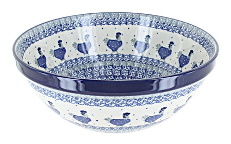 Ceramika Artystyczna Barnyard Rooster Medium Serving Piece — Polish Pottery