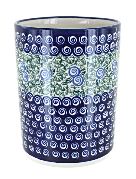 Zaklady Seaside Swirl Counter Storage — Polish Pottery