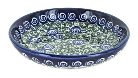 Zaklady Seaside Swirl Small Serving Piece — Polish Pottery