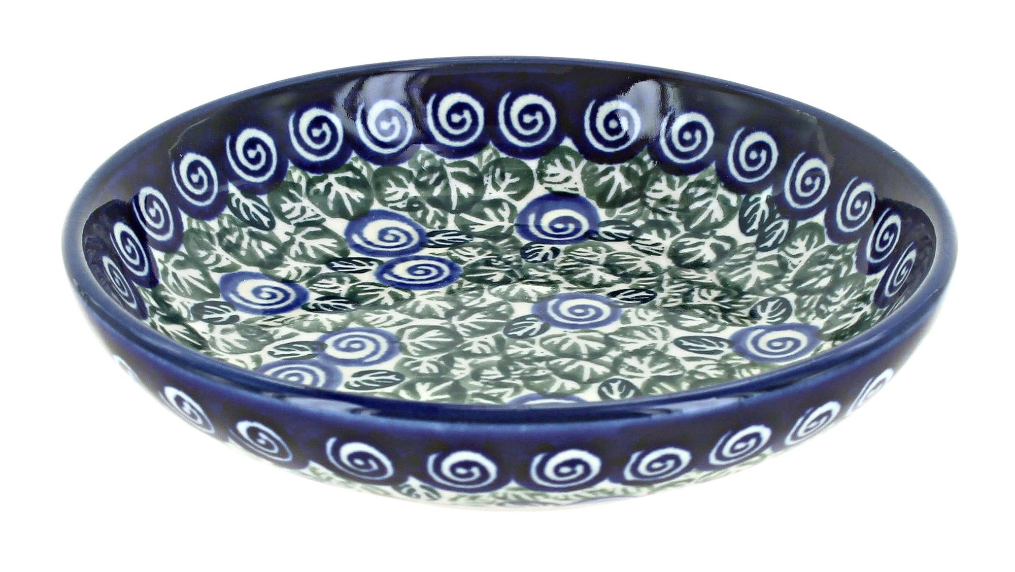 Zaklady Seaside Swirl Small Serving Piece — Polish Pottery