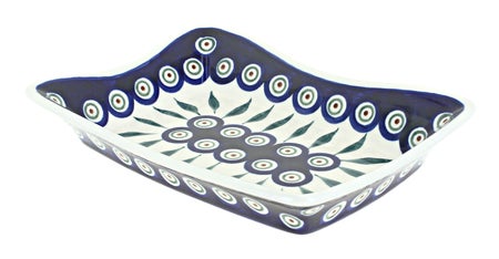 Zaklady Peacock Medium Serving Piece — Polish Pottery