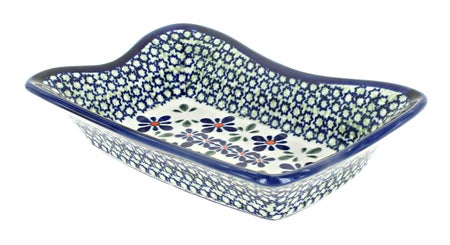 Zaklady Mosaic Flower Small Serving Piece — Polish Pottery