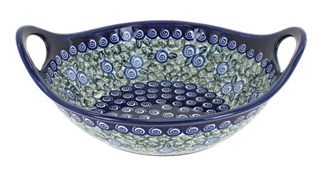 Zaklady Seaside Swirl Small Serving Piece — Polish Pottery