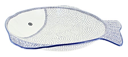 Manufaktura Small Dots Large Serving Piece — Polish Pottery
