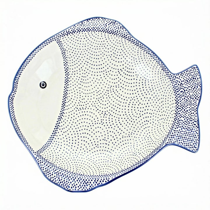 Manufaktura Small Dots Large Serving Piece — Polish Pottery