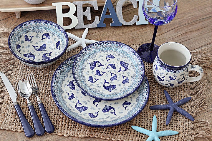 Ceramika Artystyczna Summer Fun Dining Plates & Bowls — Polish Pottery