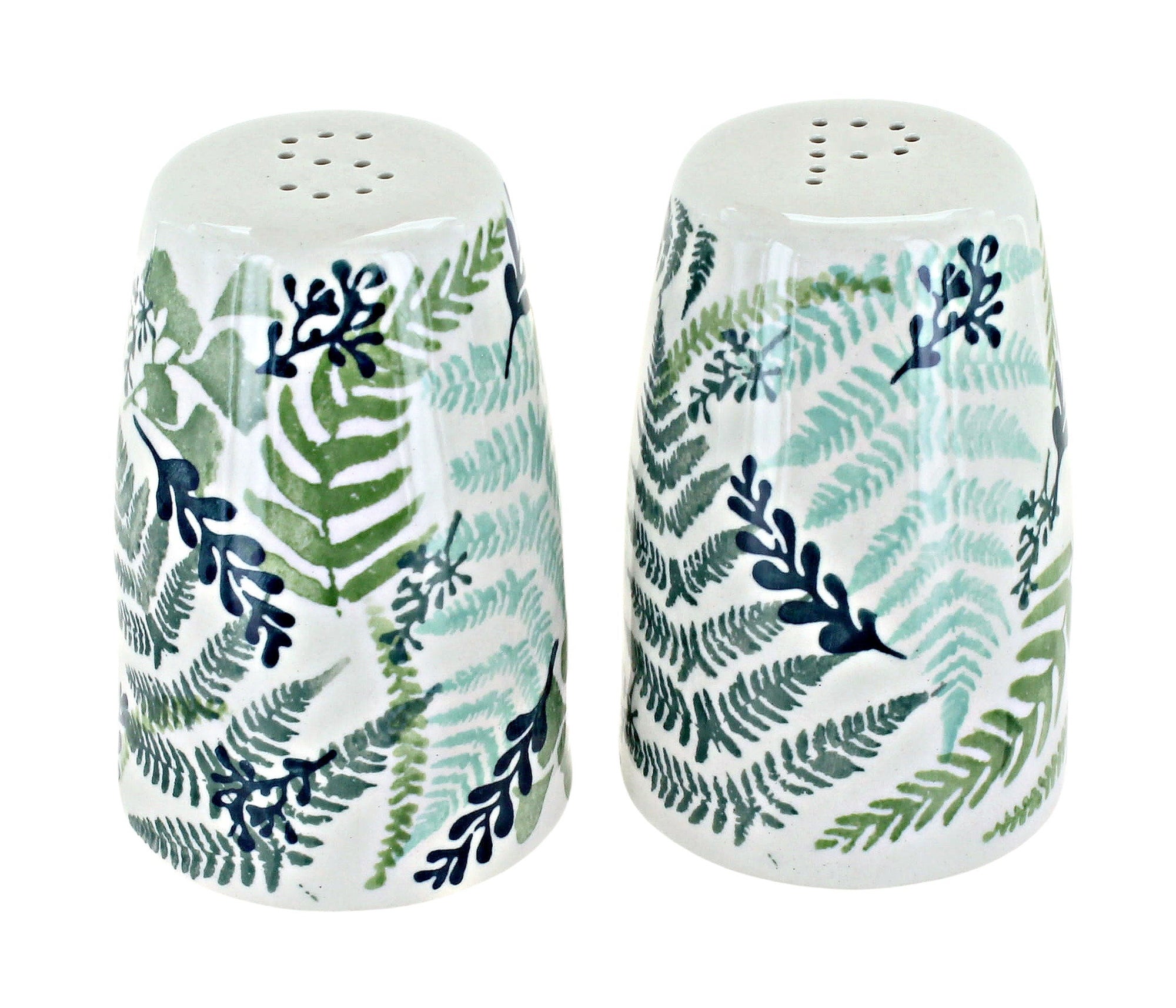 Manufaktura Woodland Fern Salt & Pepper Shaker — Polish Pottery