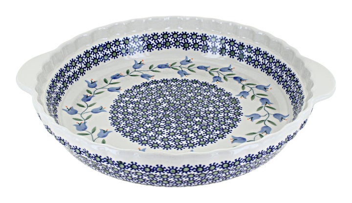 Manufaktura Tulip Pie Plate — Polish Pottery