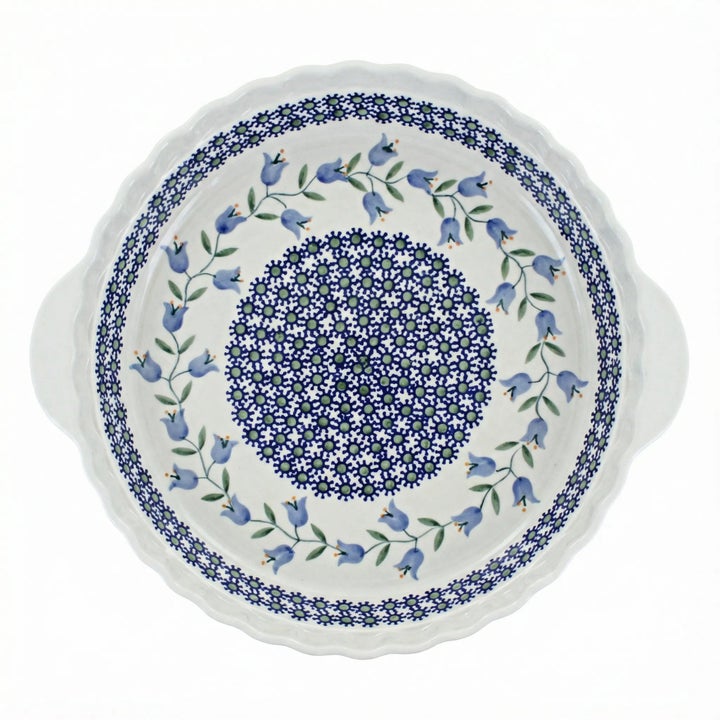Manufaktura Tulip Pie Plate — Polish Pottery