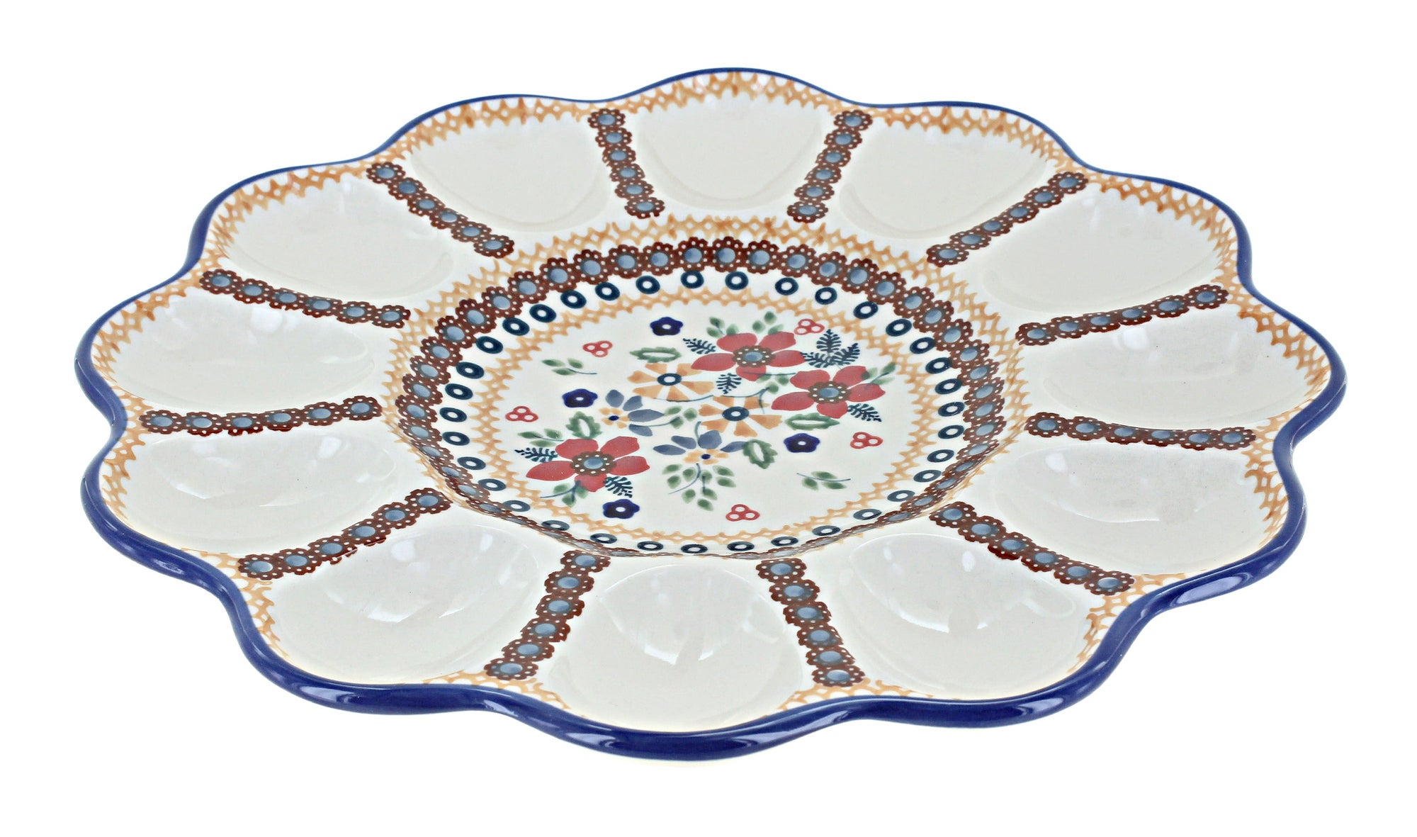 Manufaktura Red Daisy Dining Accessories — Polish Pottery