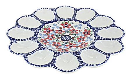 Manufaktura Red Poppy Dining Accessories — Polish Pottery