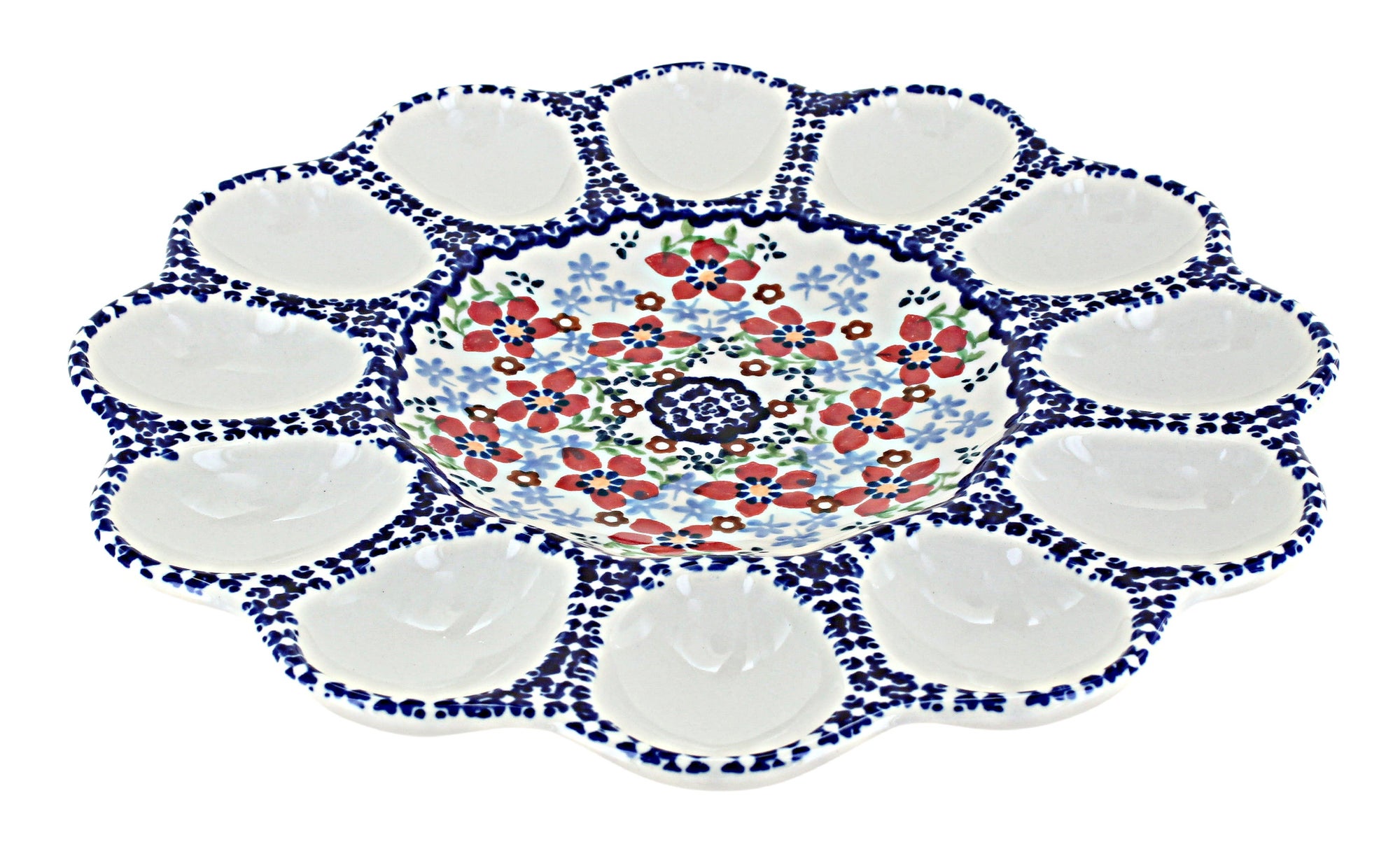Manufaktura Red Poppy Dining Accessories — Polish Pottery
