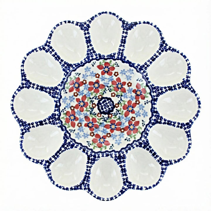 Manufaktura Red Poppy Dining Accessories — Polish Pottery