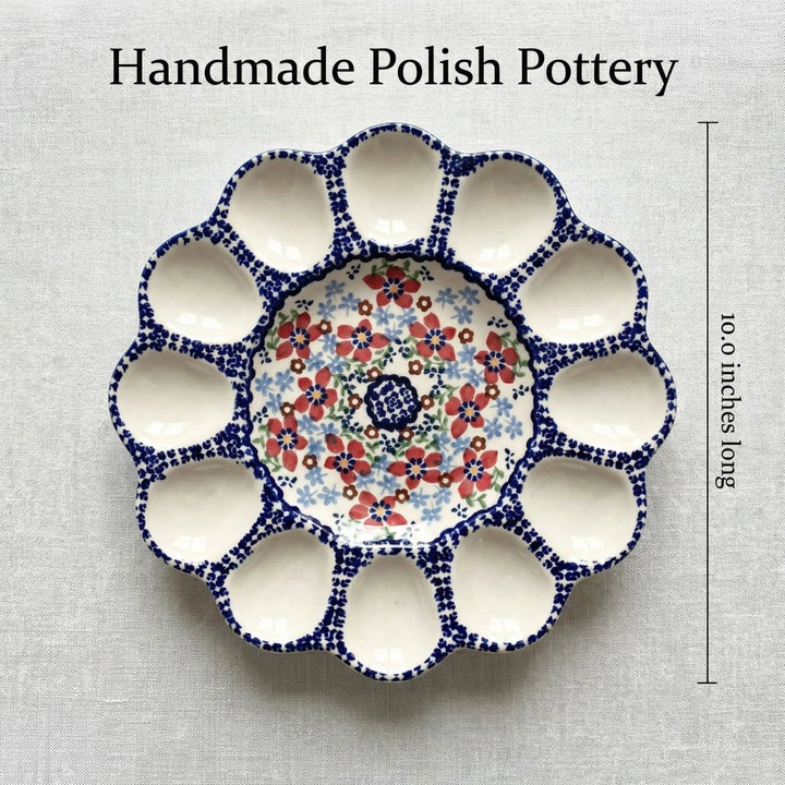 Manufaktura Red Poppy Dining Accessories — Polish Pottery