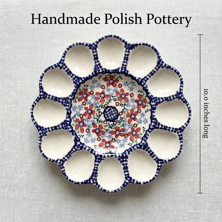 Detail image of Manufaktura Red Poppy Dining Accessories — Polish Pottery