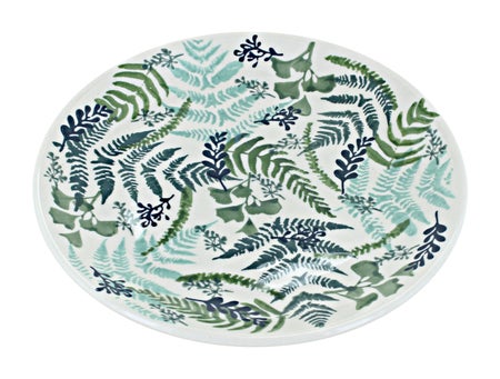 Manufaktura Woodland Fern Dining Plates & Bowls — Polish Pottery