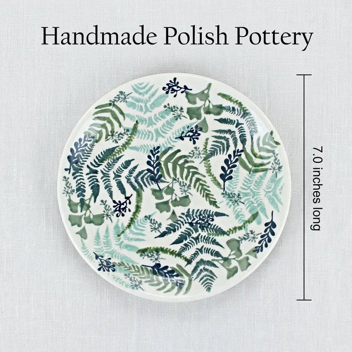 Manufaktura Woodland Fern Dining Plates & Bowls — Polish Pottery