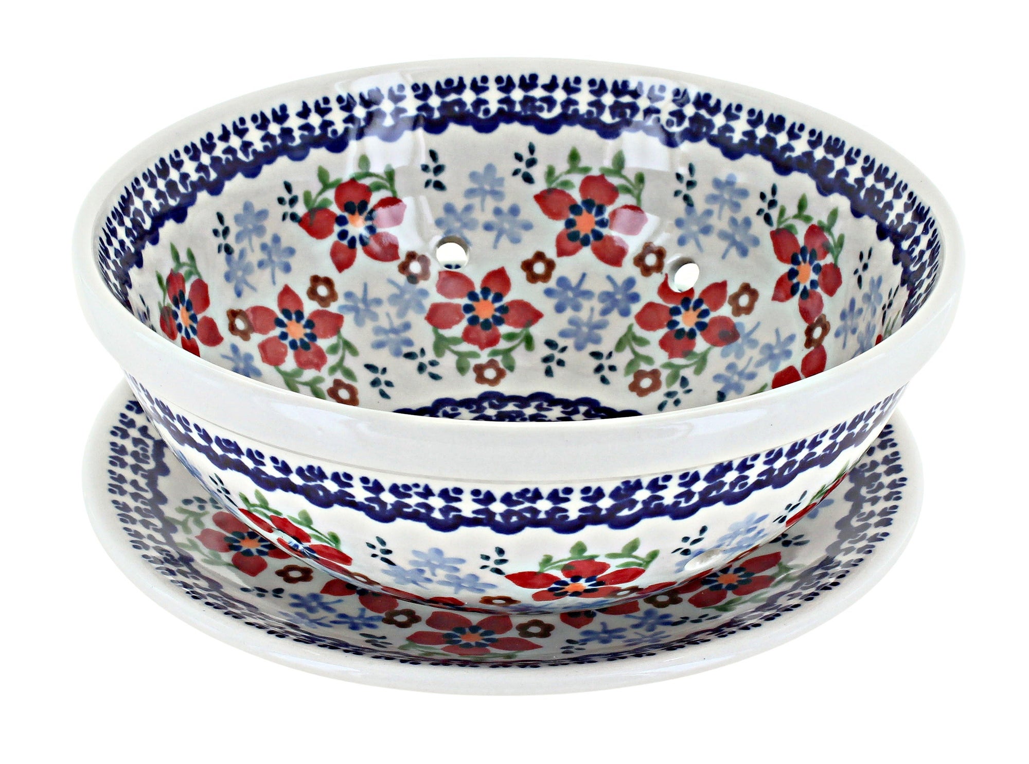Manufaktura Red Poppy Countertop Accessories — Polish Pottery