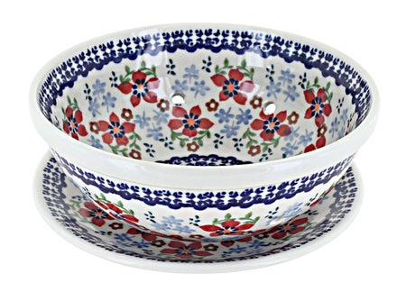 Manufaktura Red Poppy Countertop Accessories — Polish Pottery