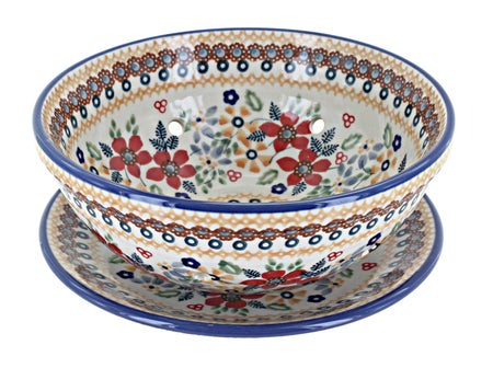 Manufaktura Red Daisy Countertop Accessories — Polish Pottery