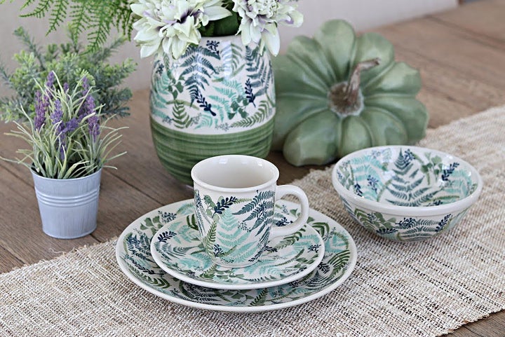 Manufaktura Woodland Fern Mug — Polish Pottery
