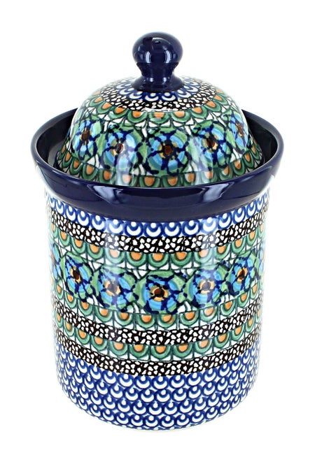 Ceramika Artystyczna Mardi Gras Counter Storage — Polish Pottery