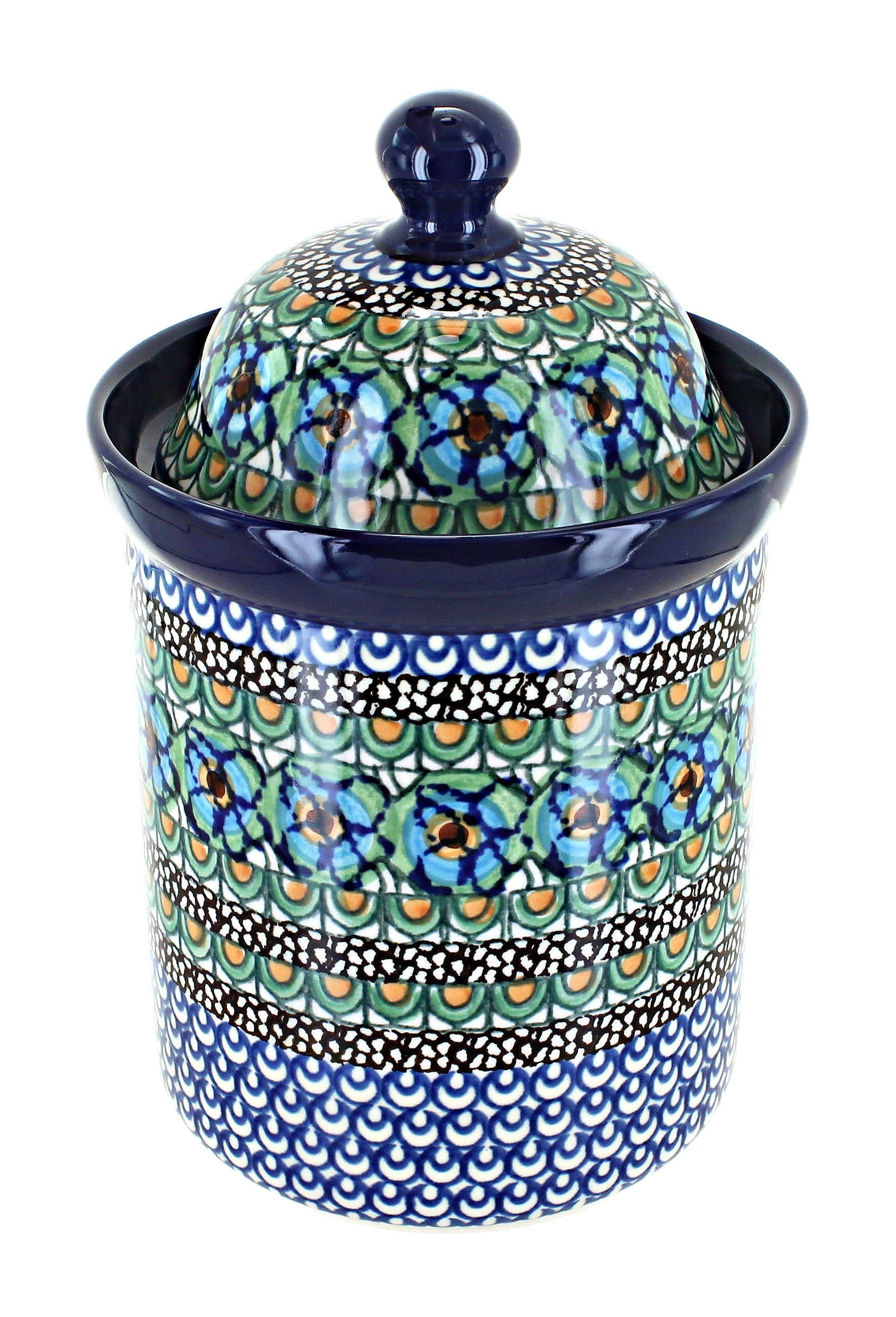 Ceramika Artystyczna Mardi Gras Counter Storage — Polish Pottery