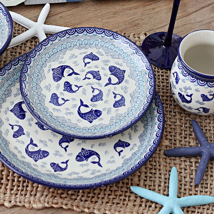 Detail image of Ceramika Artystyczna Summer Fun Dining Plates & Bowls — Polish Pottery