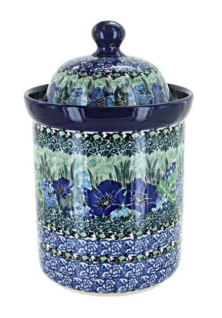 Ceramika Artystyczna Sapphire Fields Counter Storage — Polish Pottery