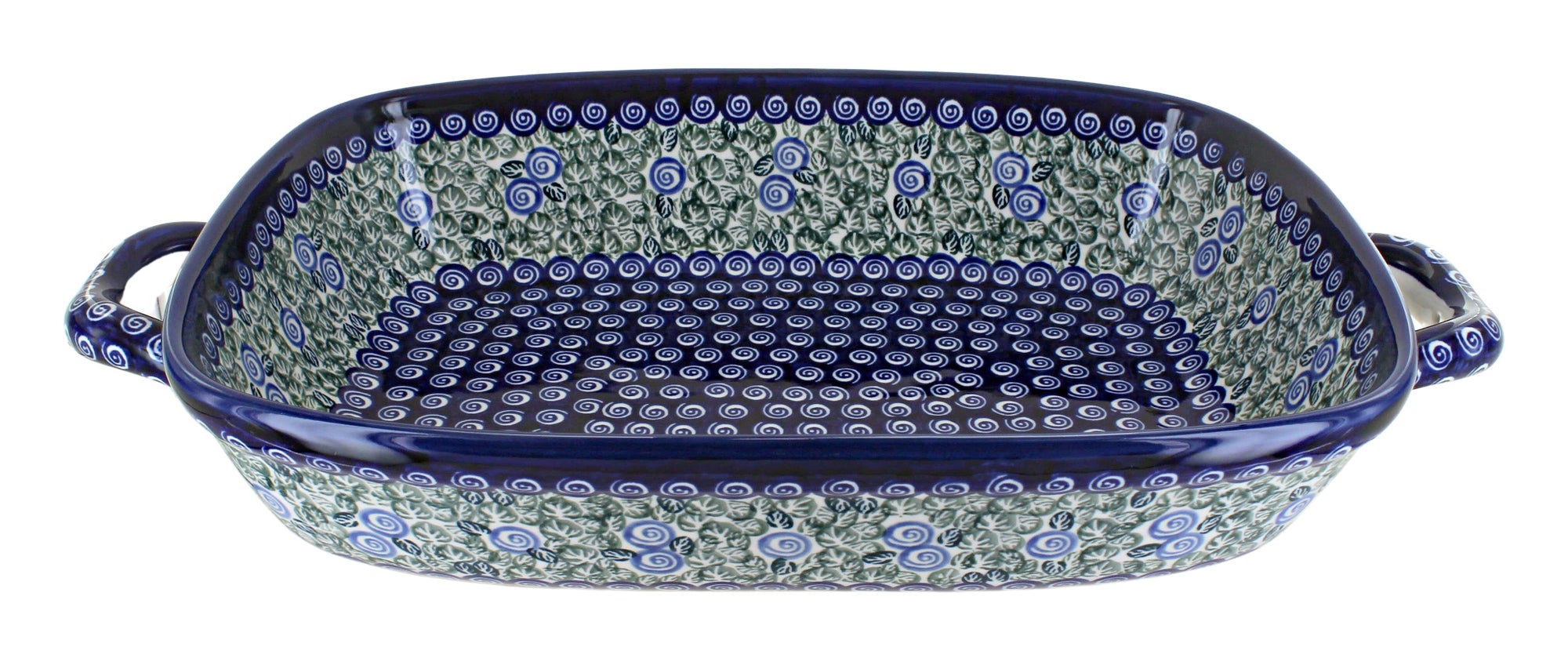 Zaklady Seaside Swirl Large Bakeware — Polish Pottery