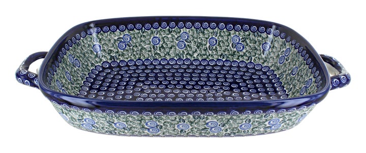 Zaklady Seaside Swirl Large Bakeware — Polish Pottery
