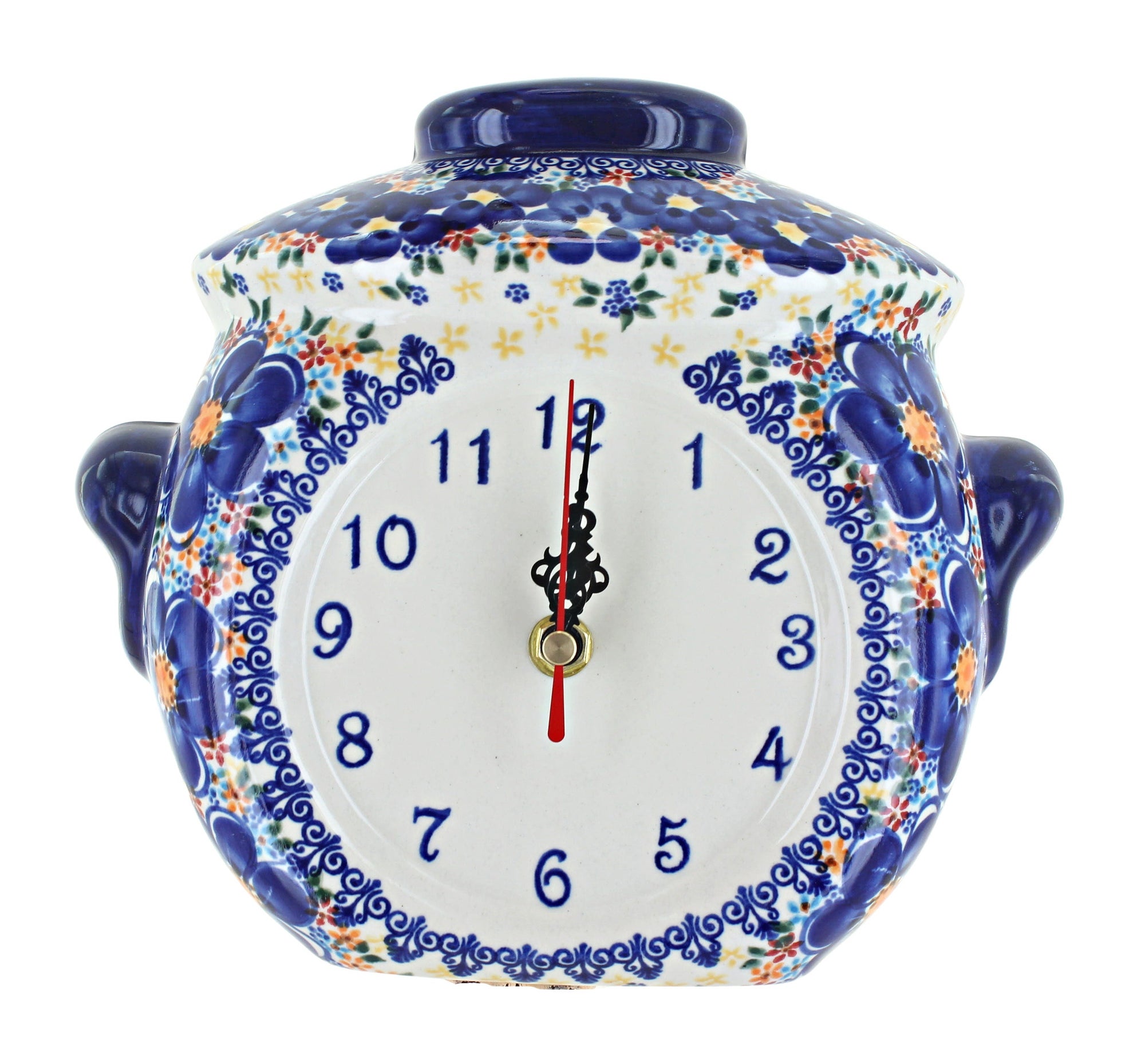 Vena Blue Dahlia Décor — Polish Pottery
