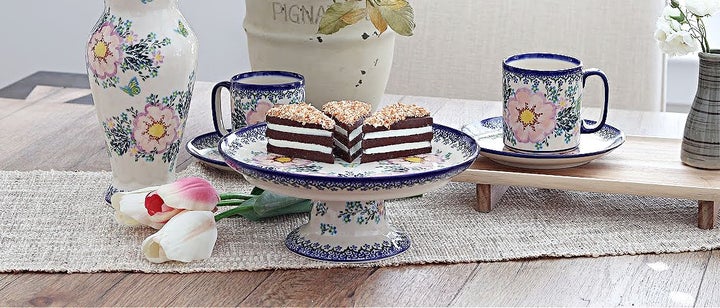 Vena Apple Blossom Mug — Polish Pottery