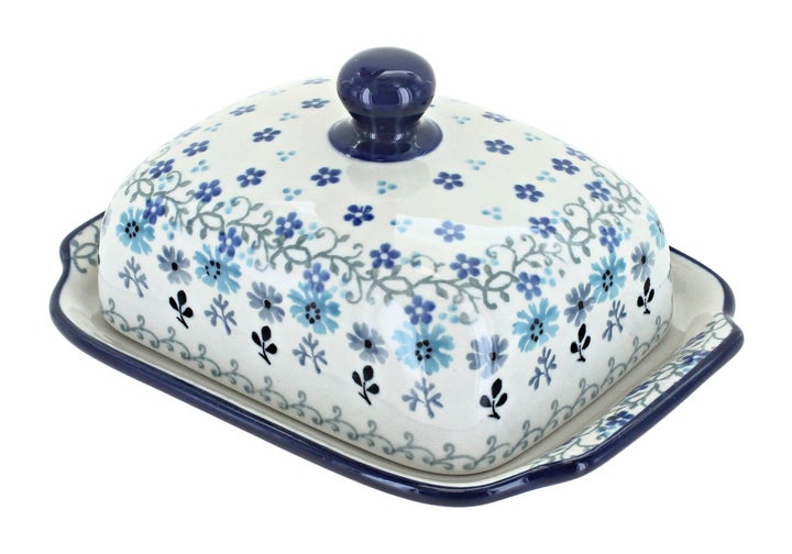 Ceramika Artystyczna Celeste Butter Dish — Polish Pottery