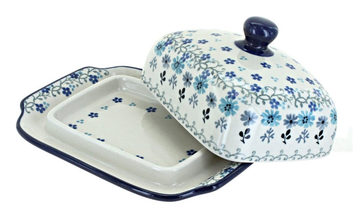Ceramika Artystyczna Celeste Butter Dish — Polish Pottery