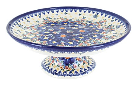 Vena Blue Dahlia Countertop Accessories — Polish Pottery